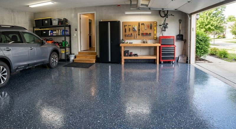 Epoxy Garage Flooring Installation in Loudoun County, VA