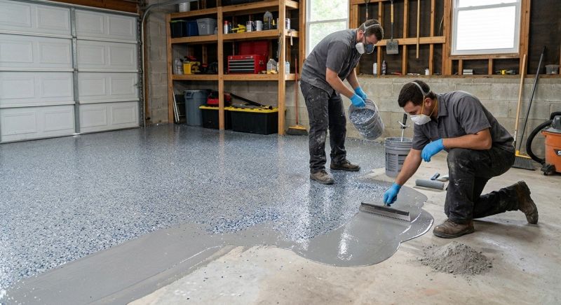 Garage Floor Epoxy Installation in Fairfax, VA